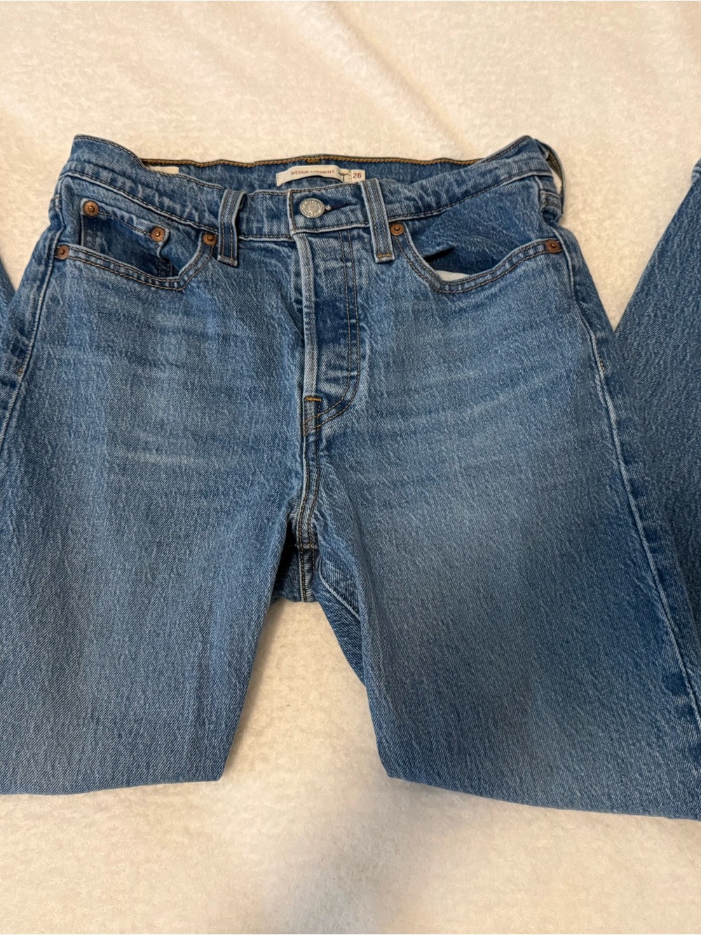Levi's Women's Blue Straight-Leg Jeans